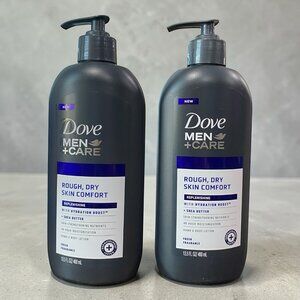 Dove Men+Care Rough Dry Skin Comfort Replenishing Hand & Body Lotion | 2 Pack